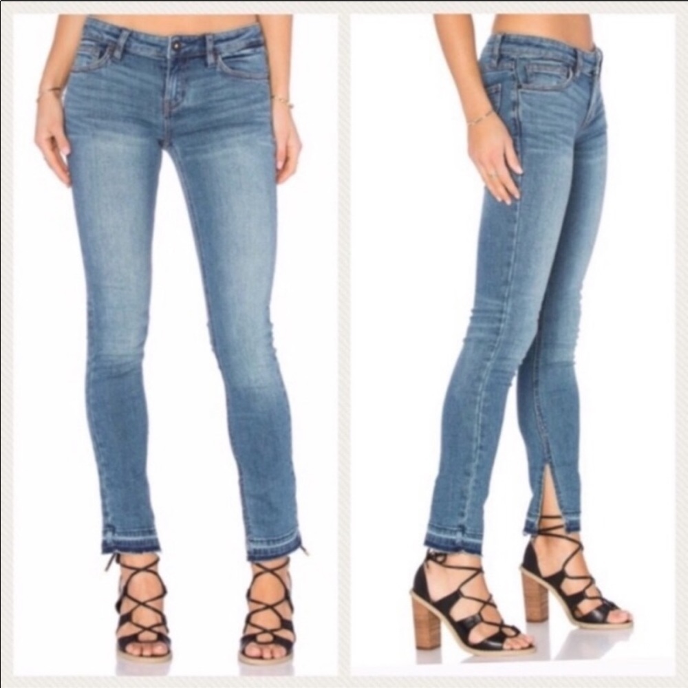 FreePeople ankle fray skinny jean